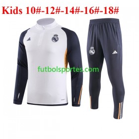 Real Madrid Niño Sudadera de Entrenamiento Trajes Blanco 2023/2024